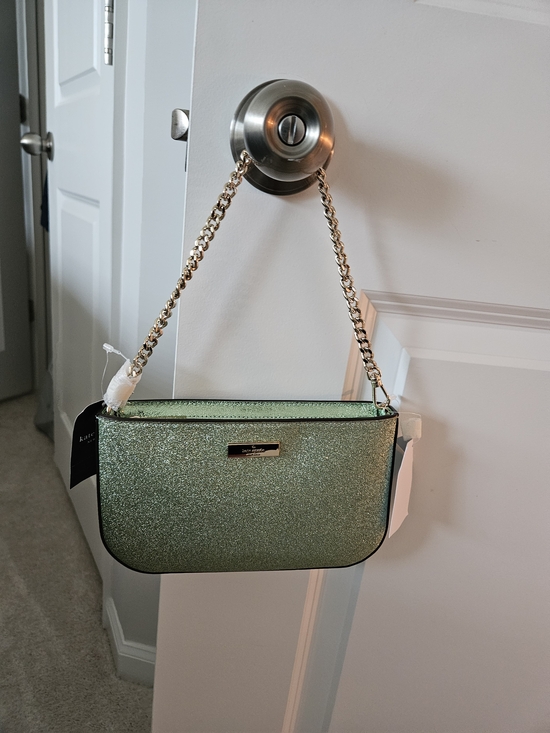 kate spade Handbags - Kate Spade Green Glitter Chain Shoulder Bag